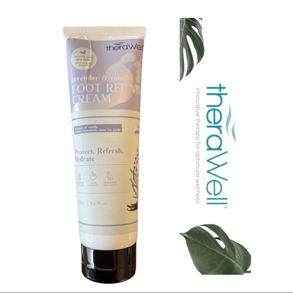 TheraWell Lavender & Vanilla Foot Repair Creme • New Sealed Tube